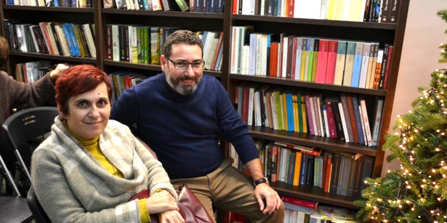 Με τον Θάνο Κόσυβα στο βιβλιοπωλείο Νέστωρ